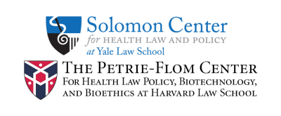 Solomon Center and Petrie-Flom Center logos.