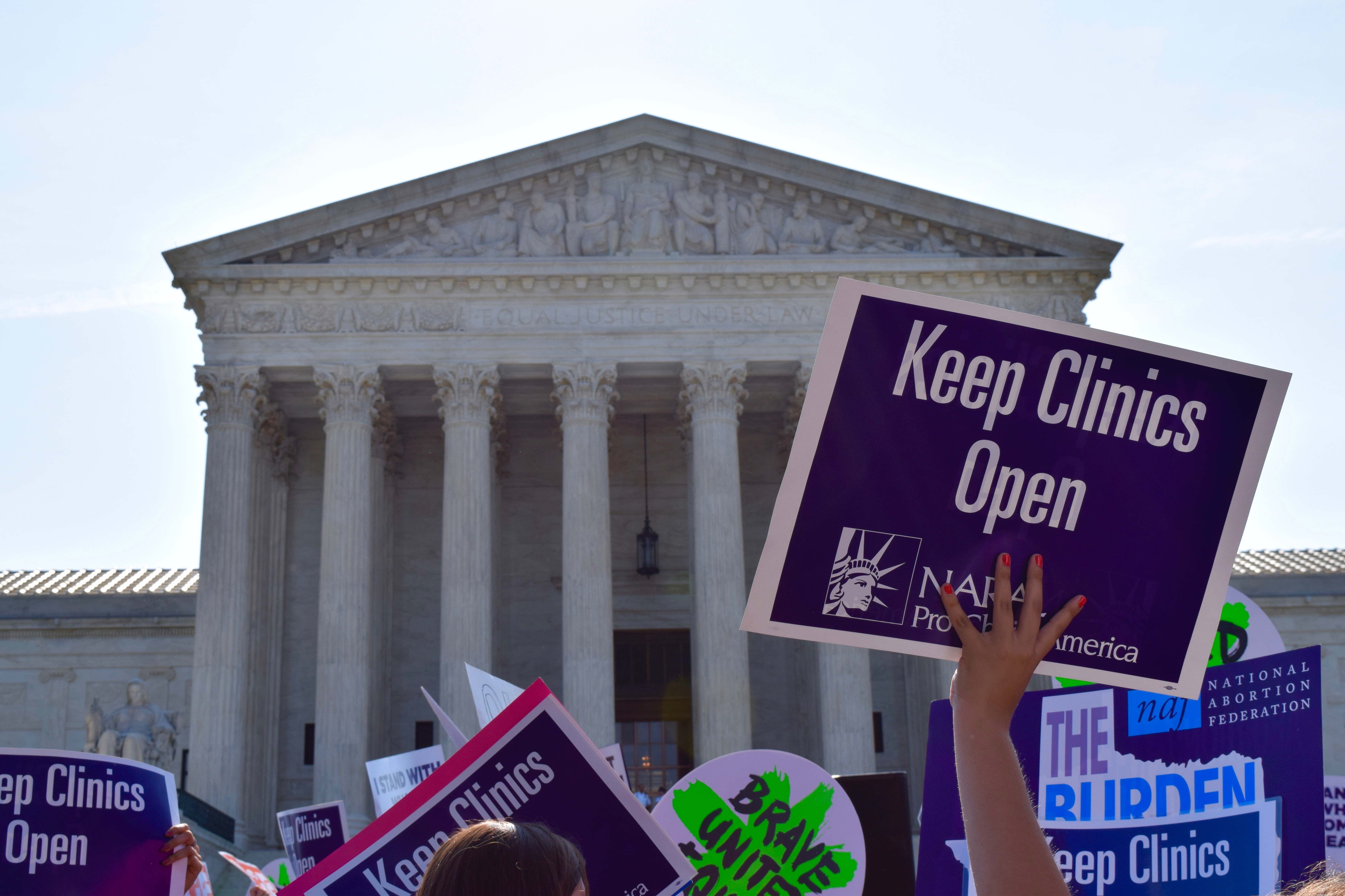 protest sign at supreme court
