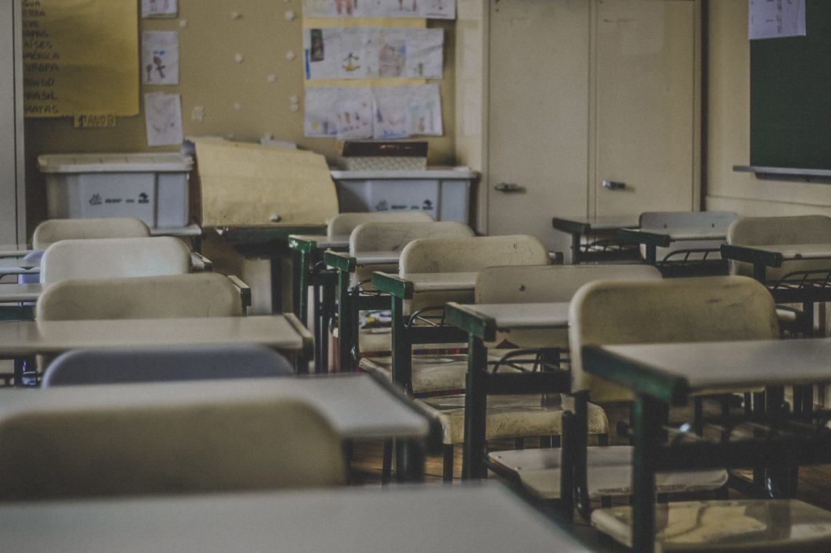 Empty classroom.