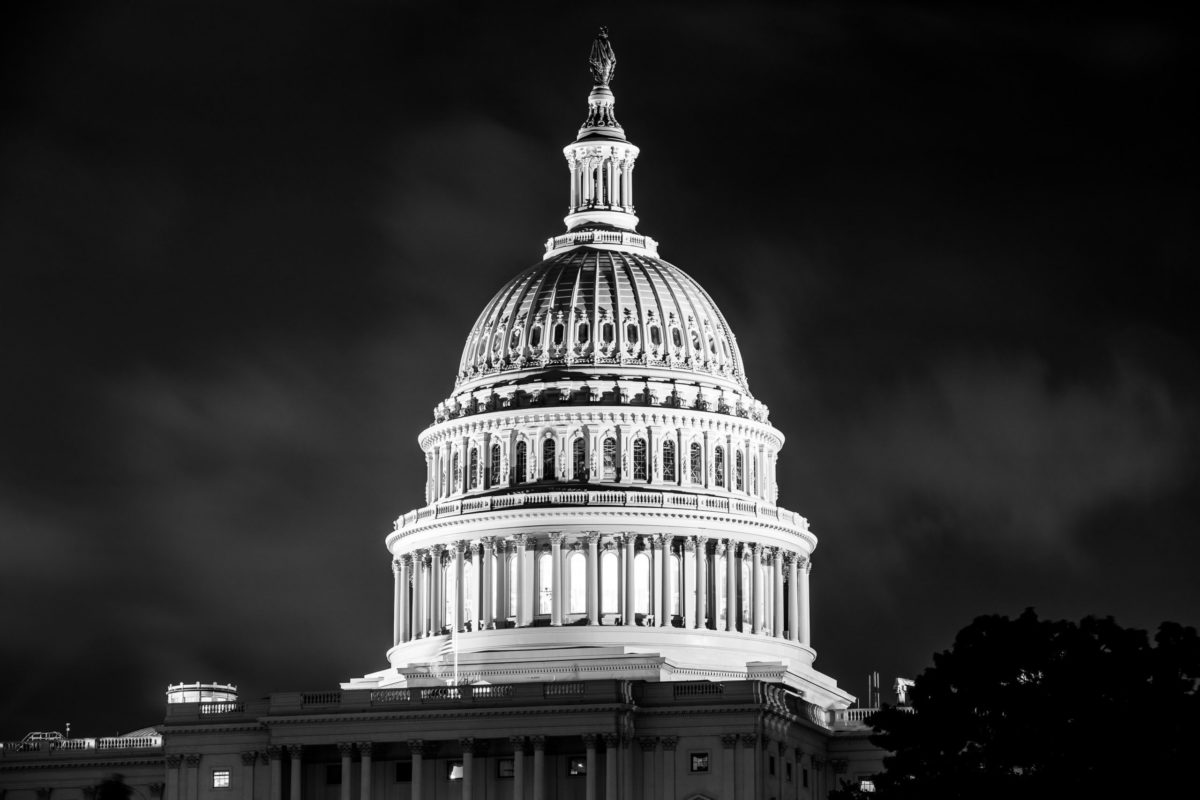 U.S. Capitol Building at Night