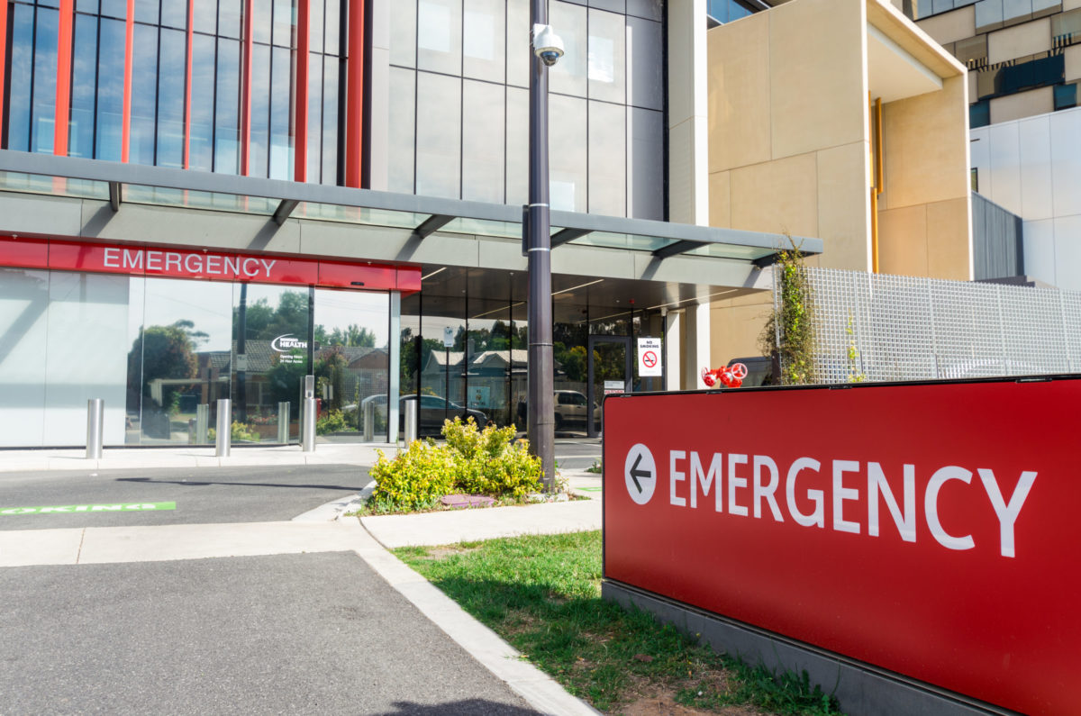 Emergency department entrance.