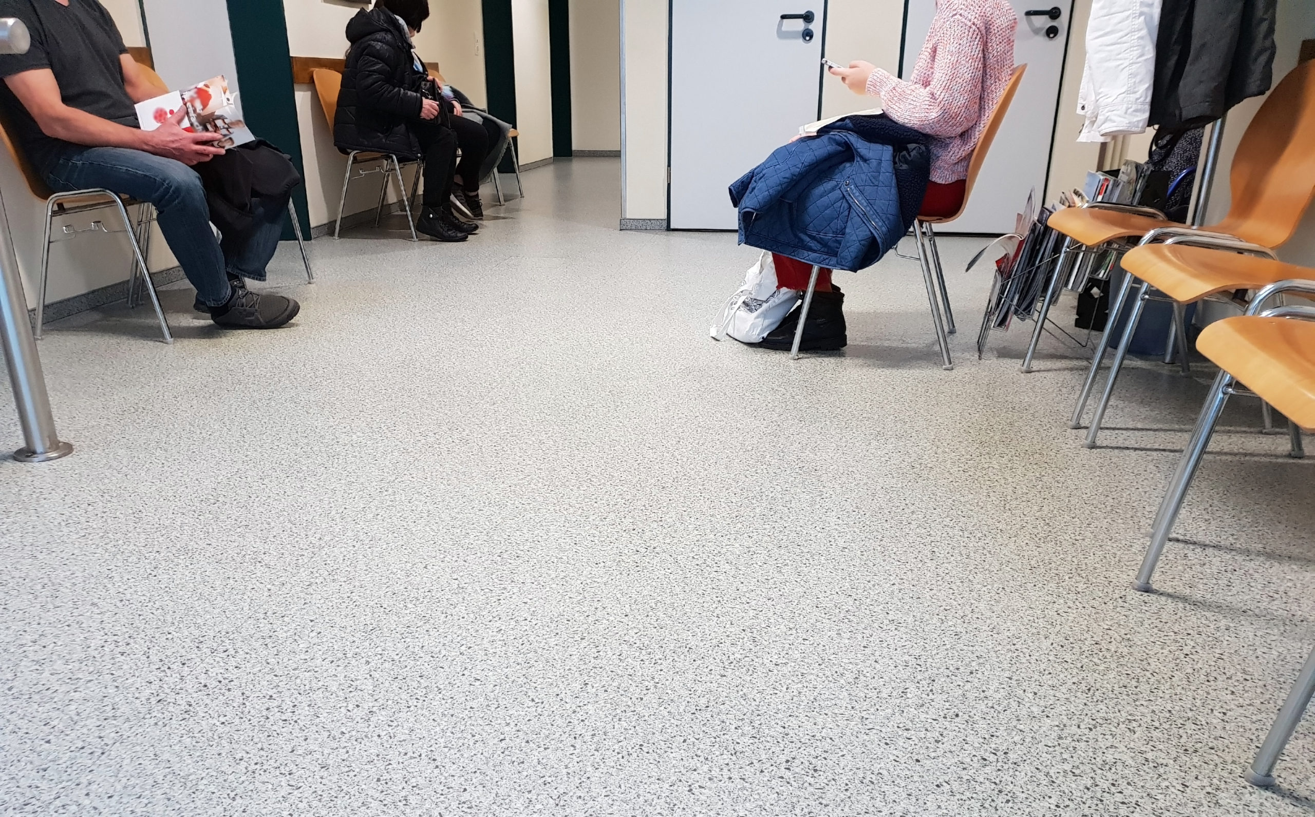 Waiting area in a doctor's office