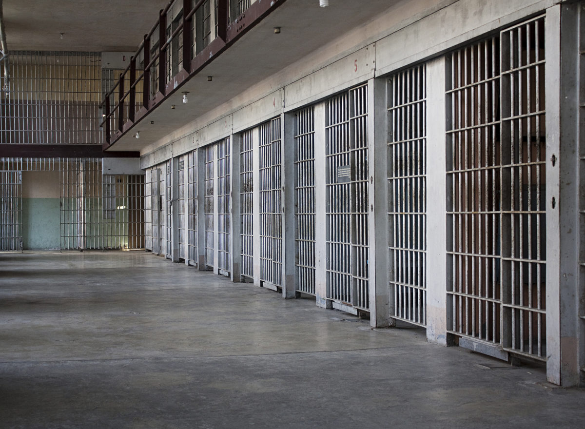 cells with the doors closed at a historic Idaho prison.