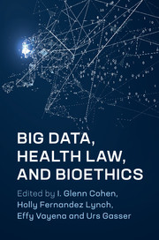 Big Data, Health Law, and Bioethics book cover.